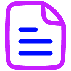 Text File Icon from Plump Neon Set