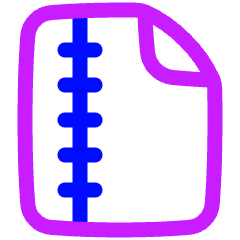 Zip File Icon from Plump Neon Set