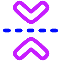Flip Vertical Arrow 1 Icon from Plump Neon Set