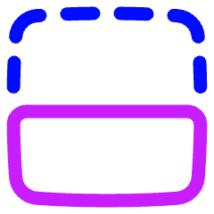 Flip Vertical Square 2 Icon from Plump Neon Set