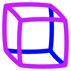 Cube Shape 2 Icon from Plump Neon Set