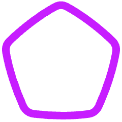 Pentagon Icon from Plump Neon Set