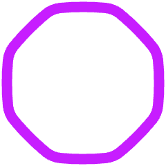 Polygon Icon from Plump Neon Set