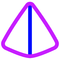 Pyramid Shape Icon from Plump Neon Set