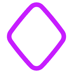 Rhombus Shape Icon from Plump Neon Set