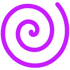 Spiral Shape Icon from Plump Neon Set