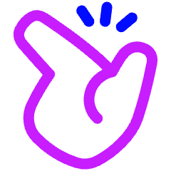 Finger Snapping Icon from Plump Neon Set