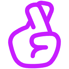 Fingers Cross Icon from Plump Neon Set