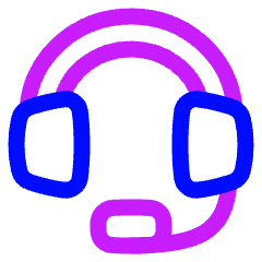 Customer Support 1 Icon from Plump Neon Set