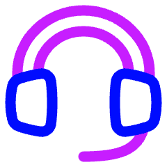 Customer Support 3 Icon from Plump Neon Set