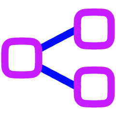 Hierarchy 1 Icon from Plump Neon Set