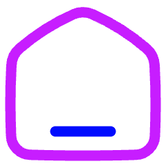 Home 1 Icon from Plump Neon Set