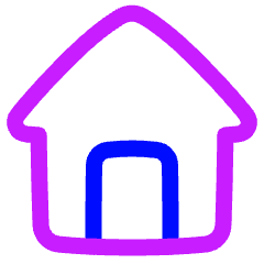 Home 2 Icon from Plump Neon Set