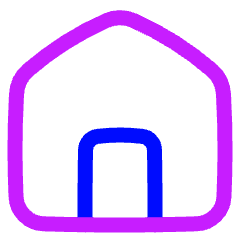 Home 3 Icon from Plump Neon Set