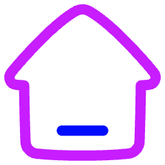 Home 4 Icon from Plump Neon Set