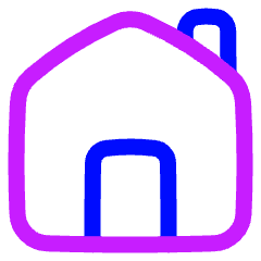 Home Chimney 2 Icon from Plump Neon Set