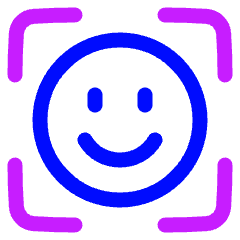 Face Scan 2 Icon from Plump Neon Set
