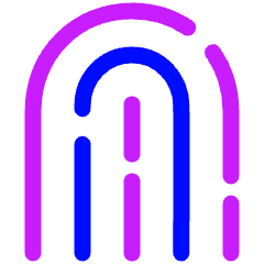 Fingerprint 1 Icon from Plump Neon Set