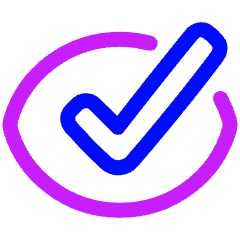 Iris Scan Confirm Icon from Plump Neon Set