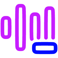 Voice Decrease Icon from Plump Neon Set