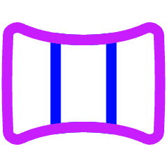 Panoramic Screen Icon from Plump Neon Set