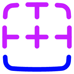 Border Bottom Icon from Plump Neon Set