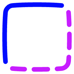 Border Corner Icon from Plump Neon Set