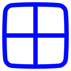 Border Full Icon from Plump Neon Set