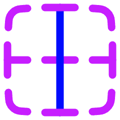 Border Vertical Icon from Plump Neon Set