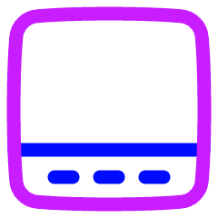Layout Bottom Bar Icon from Plump Neon Set