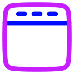 Layout Top Bar Icon from Plump Neon Set