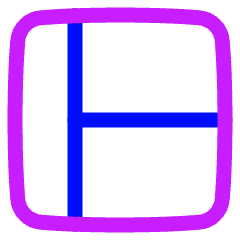 Layout Window 1 Icon from Plump Neon Set