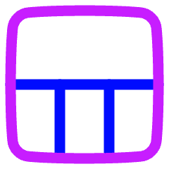 Layout Window 16 Icon from Plump Neon Set