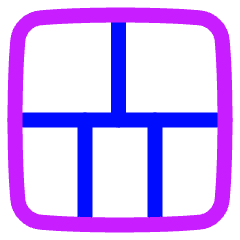 Layout Window 18 Icon from Plump Neon Set