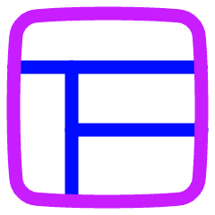 Layout Window 2 Icon from Plump Neon Set