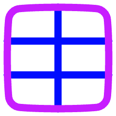 Layout Window 21 Icon from Plump Neon Set
