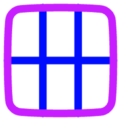 Layout Window 22 Icon from Plump Neon Set
