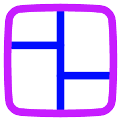 Layout Window 28 Icon from Plump Neon Set