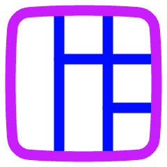 Layout Window 31 Icon from Plump Neon Set