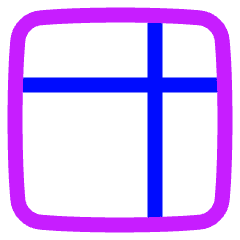 Layout Window 34 Icon from Plump Neon Set