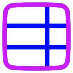 Layout Window 36 Icon from Plump Neon Set