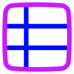 Layout Window 37 Icon from Plump Neon Set