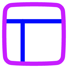 Layout Window 4 Icon from Plump Neon Set