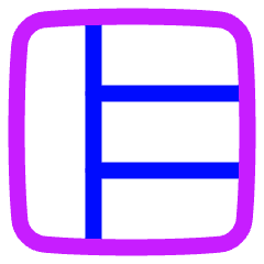 Layout Window 41 Icon from Plump Neon Set