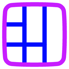 Layout Window 42 Icon from Plump Neon Set