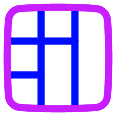 Layout Window 43 Icon from Plump Neon Set