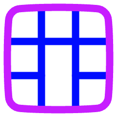 Layout Window 44 Icon from Plump Neon Set