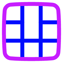 Layout Window 45 Icon from Plump Neon Set