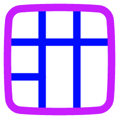 Layout Window 46 Icon from Plump Neon Set