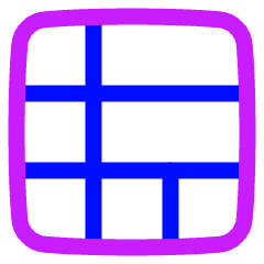Layout Window 48 Icon from Plump Neon Set